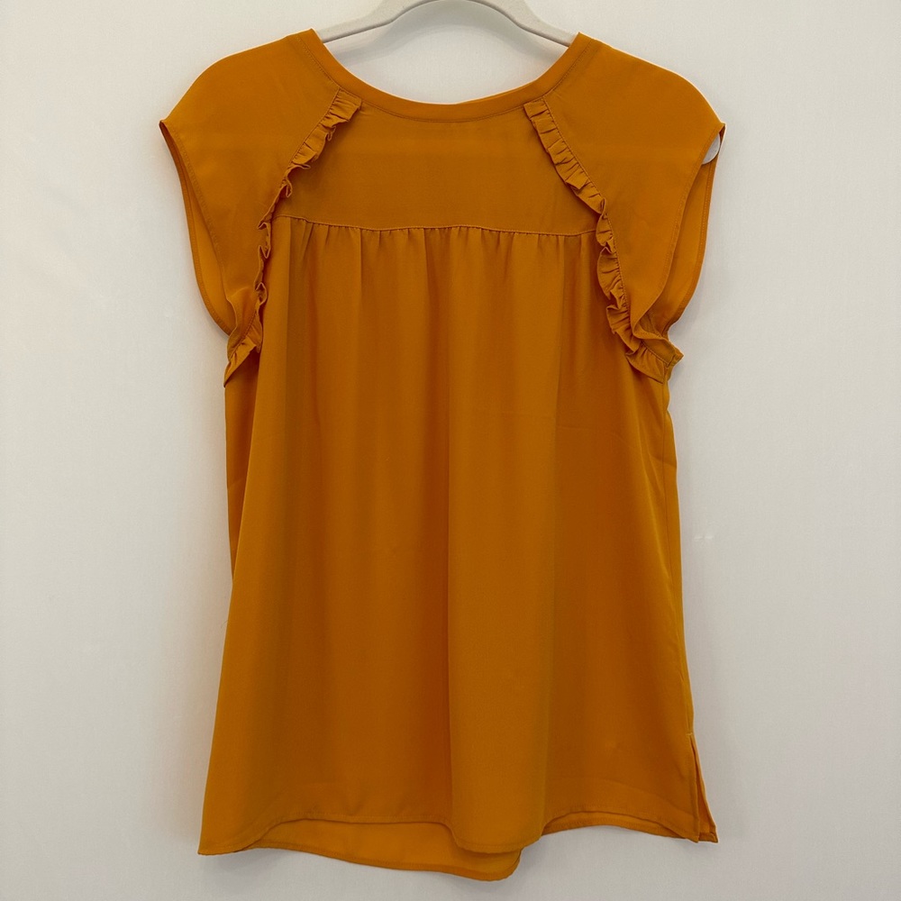 LOFT Mustard Yellow Blouse